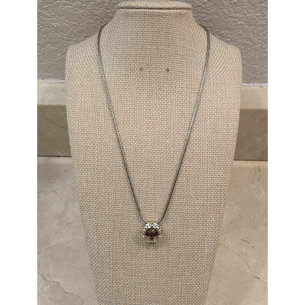 Brighton Golden Lights Topaz‎ Silver Pendant Necklace